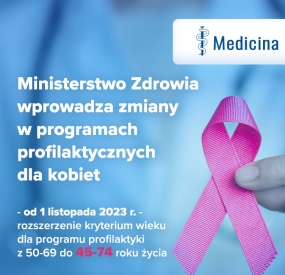 Zmiany w programach profilaktycznych dla kobiet